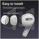 Wkładki douszne do AirPods Pro - Zestaw 3szt (L, M, S), biały, white, FixPremium