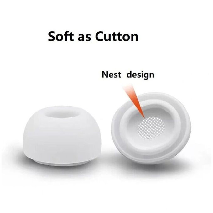 Wkładki douszne do AirPods Pro - Zestaw 3szt (L, M, S), biały, white, FixPremium