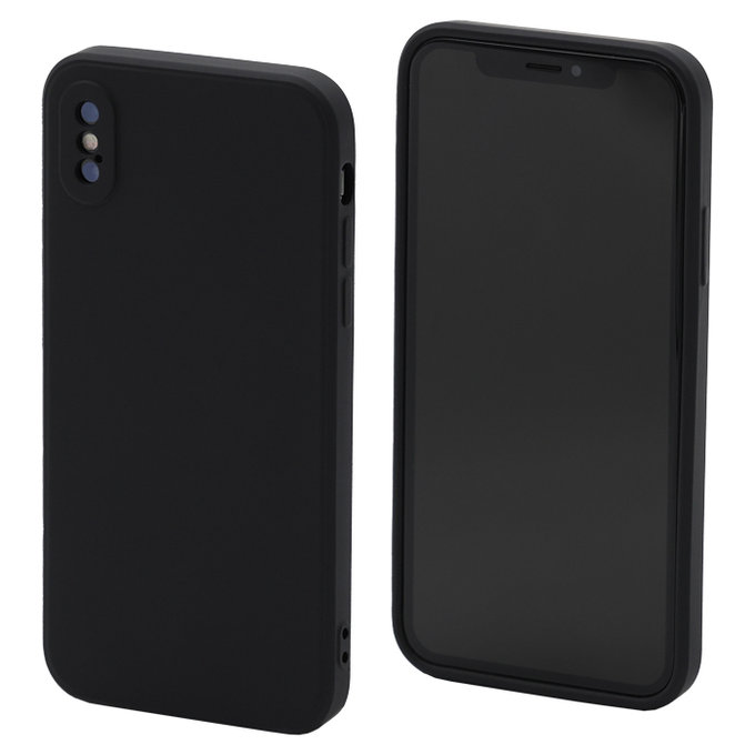 Etui Silikonowe do iPhone X, XS, czarny, black, FixPremium