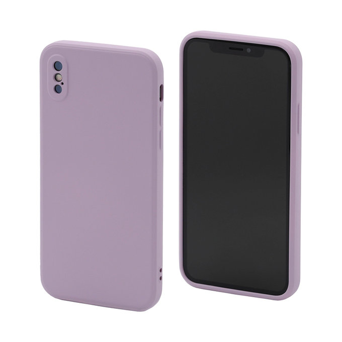 Etui Silikonowe do iPhone X, XS, fioletowy, purple, FixPremium