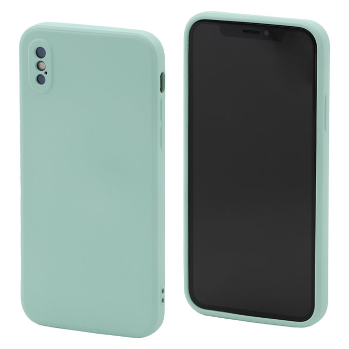 Etui Silikonowe do iPhone X, XS, light cyan, FixPremium