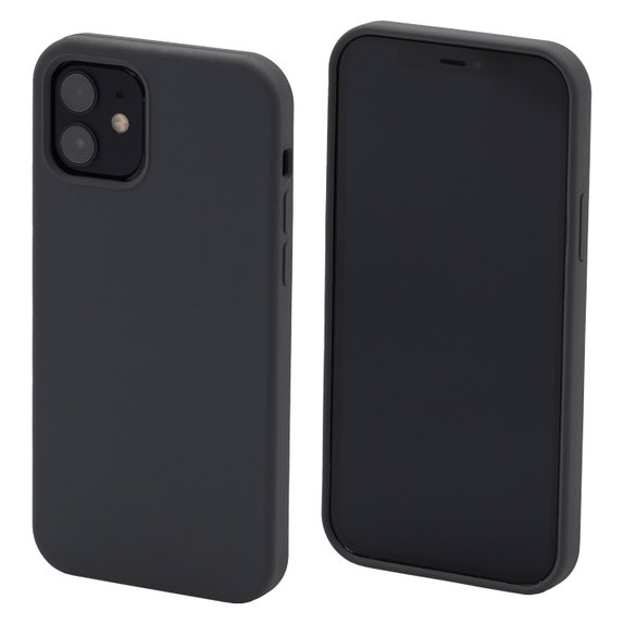 Etui silikonowe do iPhone 12, Space grey, FixPremium