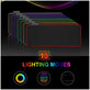 Podkladka pod mysz i klawiature z RGB, 90x40cm, Czarny, Black, FixPremium