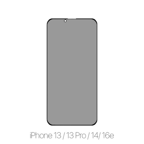 Szkło hartowane do iPhone 13, 13 Pro, 14, Privacy Anti-Spy, FullCover