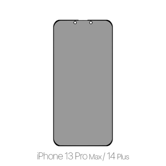 Szkło ochronne do iPhone 13 Pro Max & 14 Plus, Privacy Anti-Spy, FixPremium