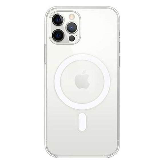 Etui silikonowe z MagSafe do iPhone 12, 12 Pro, Przezroczysty, Transparent, FixPremium