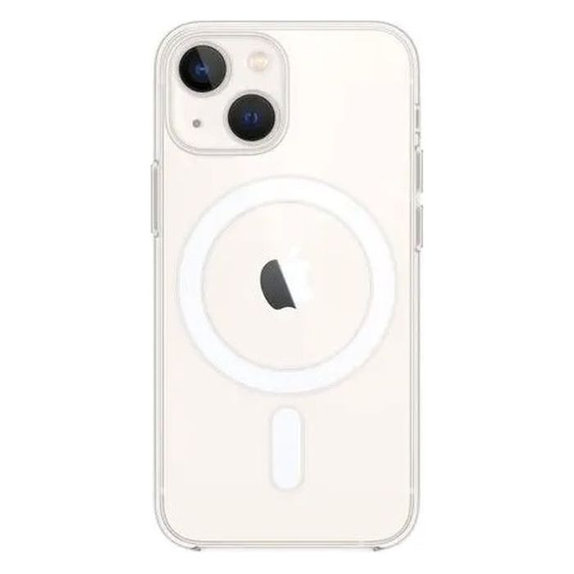Etui silikonowe z MagSafe do iPhone 13 mini, Przezroczysty, Transparent, FixPremium