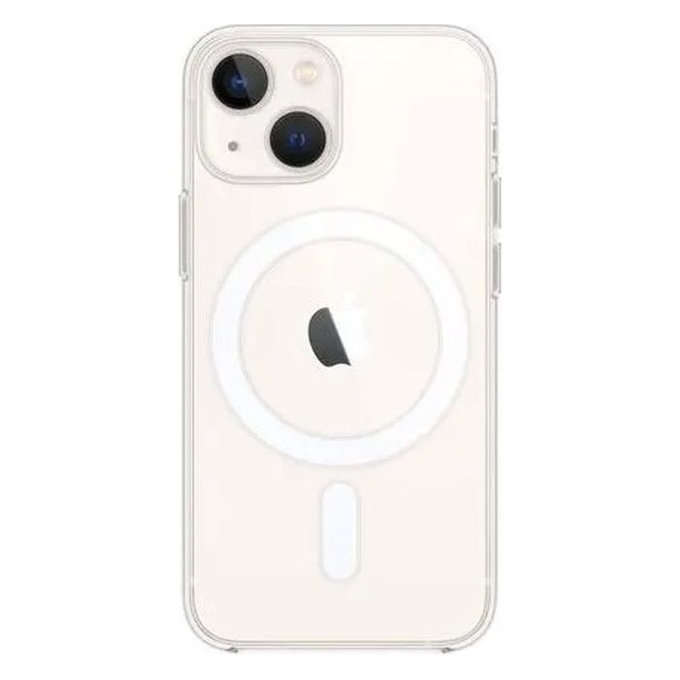 Etui silikonowe z MagSafe do iPhone 13 mini, Przezroczysty, Transparent, FixPremium