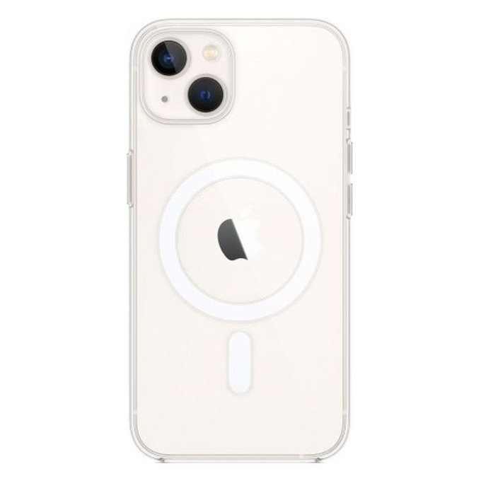 Etui silikonowe z MagSafe do iPhone 13, 14, Przezroczysty, Transparent, FixPremium