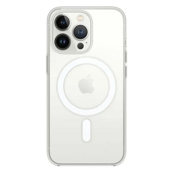 Etui silikonowe z MagSafe do iPhone 13 Pro, Przezroczysty, Transparent, FixPremium