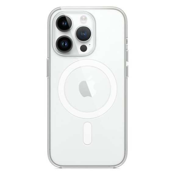 Etui silikonowe z MagSafe do iPhone 14 Pro, Przezroczysty, Transparent, FixPremium