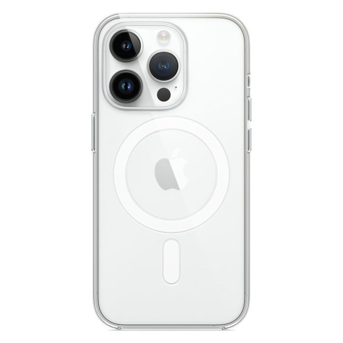 Etui silikonowe z MagSafe do iPhone 14 Pro, Przezroczysty, Transparent, FixPremium