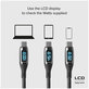 Kabel USB-C / USB-C z LCD, PowerDelivery 100W (1m), czarny, black, SBS