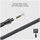Kabel USB-C / USB-C z LCD, PowerDelivery 100W (1m), czarny, black, SBS