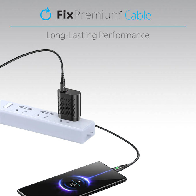 Kabel USB-C do USB ze wskaźnikiem LED, 1m, Czarny, Black
