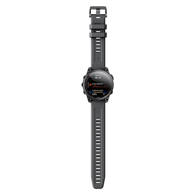 Pasek silikonowy do Garmin, QuickFit 22mm, Czarny, Black, FixPremium