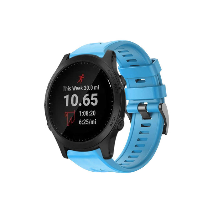 Pasek silikonowy do Garmin, QuickFit 26mm, Niebieski, Blue, FixPremium