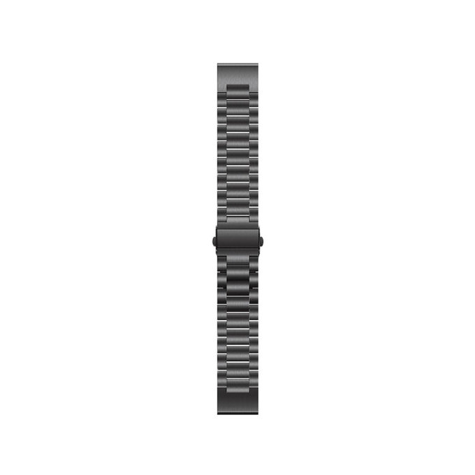 Pasek ze stali nierdzewnej do Garmin, QuickFit 22mm, Czarny, Black, FixPremium