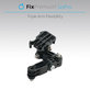3-ramienny uchwyt na GoPro, czarny, black, FixPremium