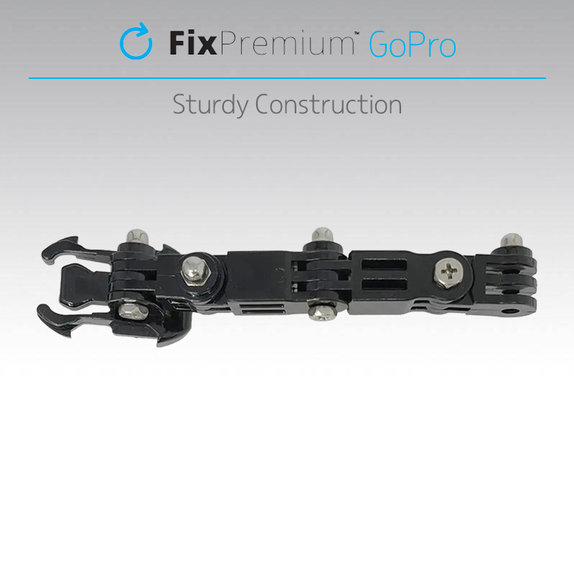 3-ramienny uchwyt na GoPro, czarny, black, FixPremium