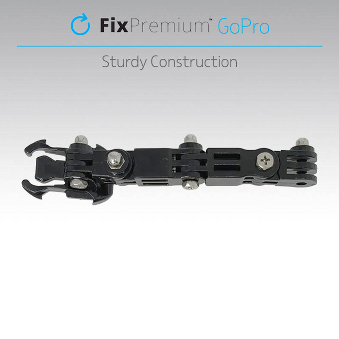 3-ramienny uchwyt na GoPro, czarny, black, FixPremium