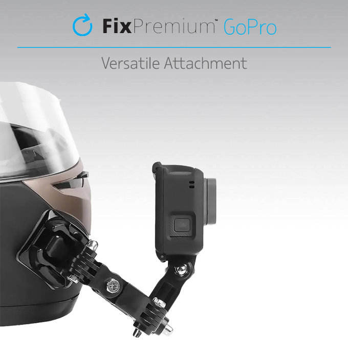 3-ramienny uchwyt na GoPro, czarny, black, FixPremium