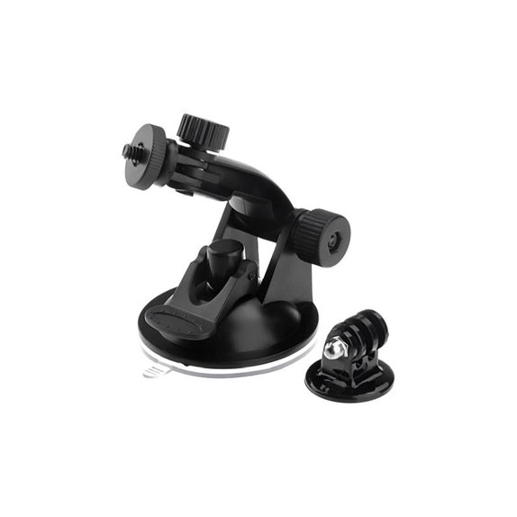 Uchwyt do GoPro z przyssawka, czarny, black, FixPremium