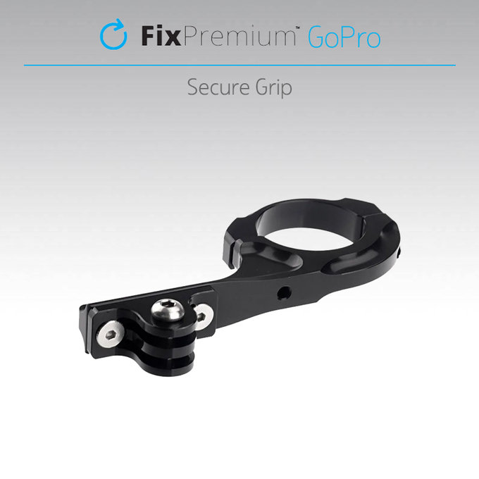 Uchwyt rowerowy do GoPro, czarny, black, FixPremium