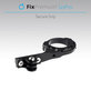 Uchwyt rowerowy do GoPro, czarny, black, FixPremium
