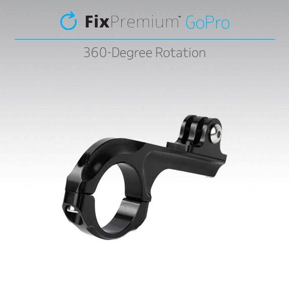 Uchwyt rowerowy do GoPro, czarny, black, FixPremium