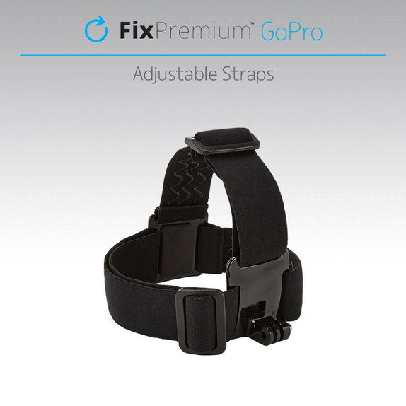 Uchwyt na glowe do GoPro, czarny, black, FixPremium