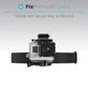 Uchwyt na glowe do GoPro, czarny, black, FixPremium