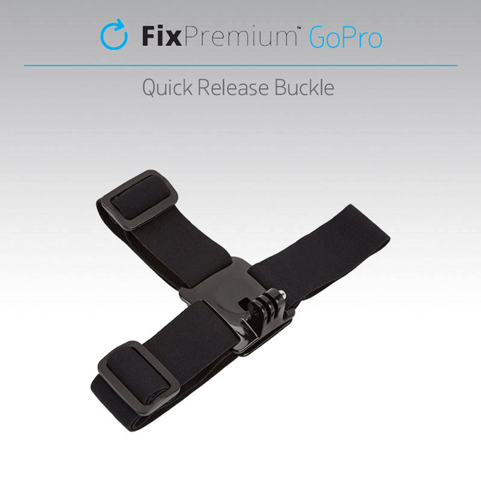 Uchwyt na glowe do GoPro, czarny, black, FixPremium