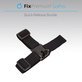 Uchwyt na glowe do GoPro, czarny, black, FixPremium