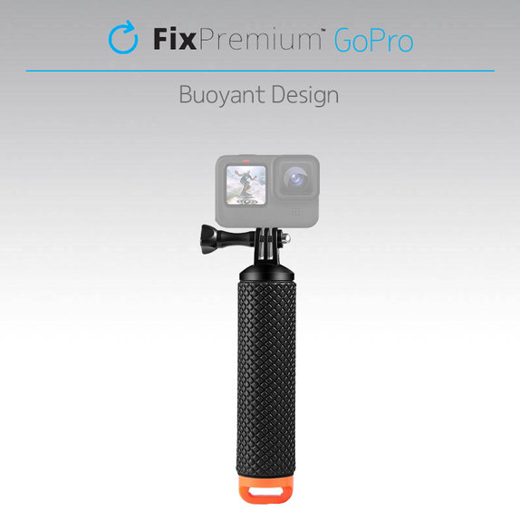 Plywak do GoPro, czarny, black, FixPremium