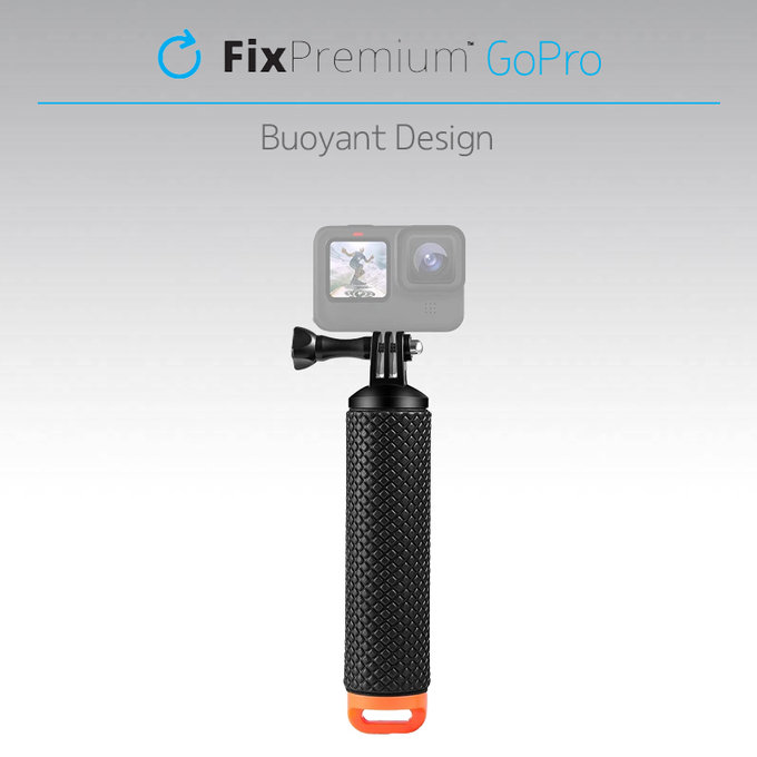 Plywak do GoPro, czarny, black, FixPremium