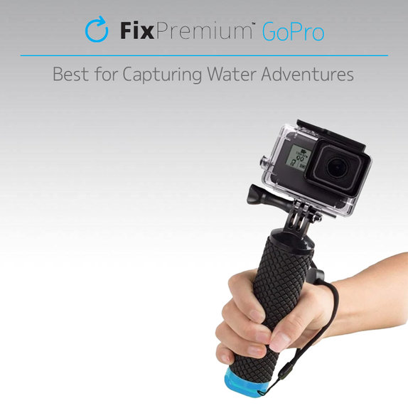 Plywak do GoPro, czarny, black, FixPremium