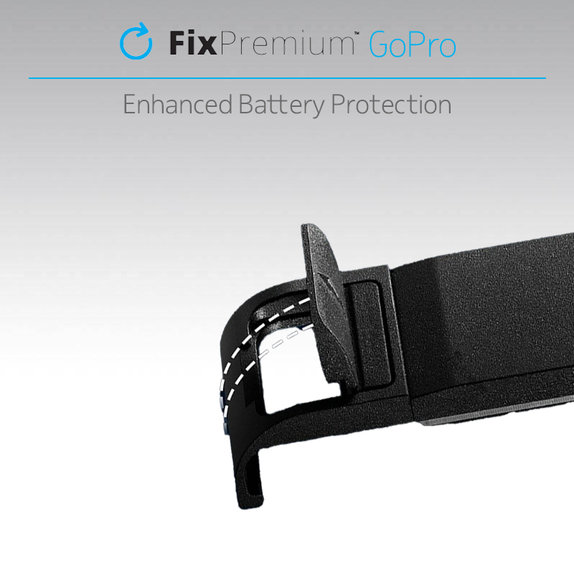 Pokrywa baterii do GoPro Hero 9, czarny, black, FixPremium