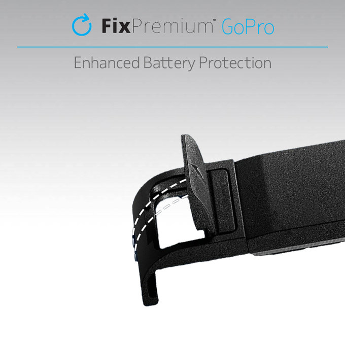 Pokrywa baterii do GoPro Hero 9, czarny, black, FixPremium