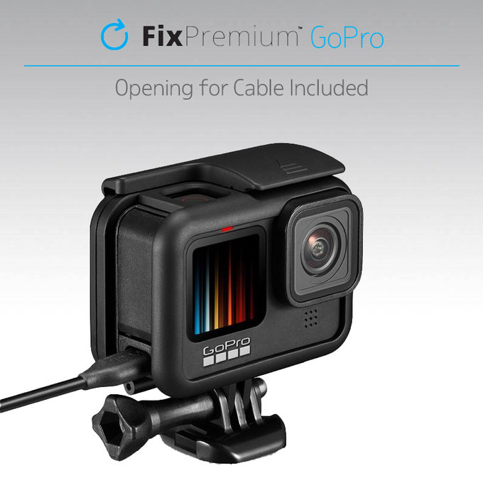 Pokrywa baterii do GoPro Hero 9, czarny, black, FixPremium