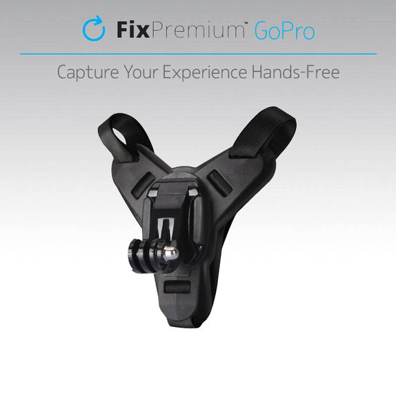 Uchwyt na kask do GoPro, czarny, black, FixPremium