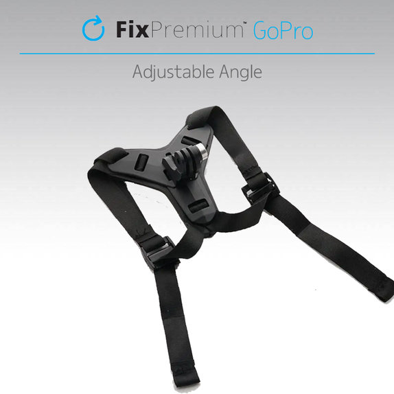 Uchwyt na kask do GoPro, czarny, black, FixPremium
