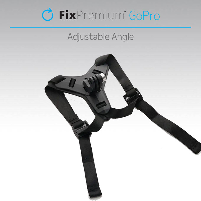 Uchwyt na kask do GoPro, czarny, black, FixPremium