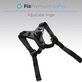 Uchwyt na kask do GoPro, czarny, black, FixPremium
