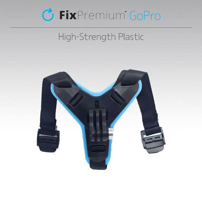 Uchwyt na kask do GoPro, czarny, black, FixPremium