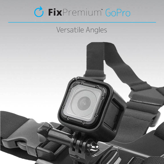 Uchwyt na cialo do GoPro, czarny, black, FixPremium