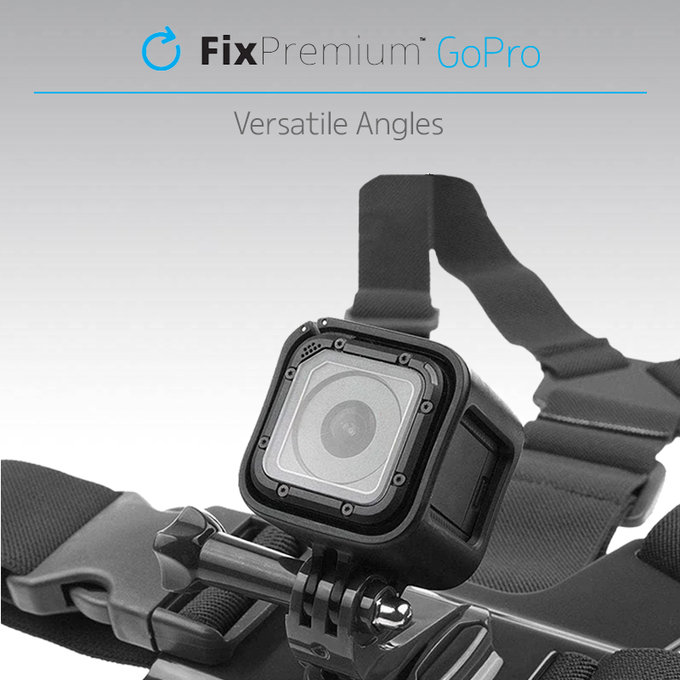 Uchwyt na cialo do GoPro, czarny, black, FixPremium