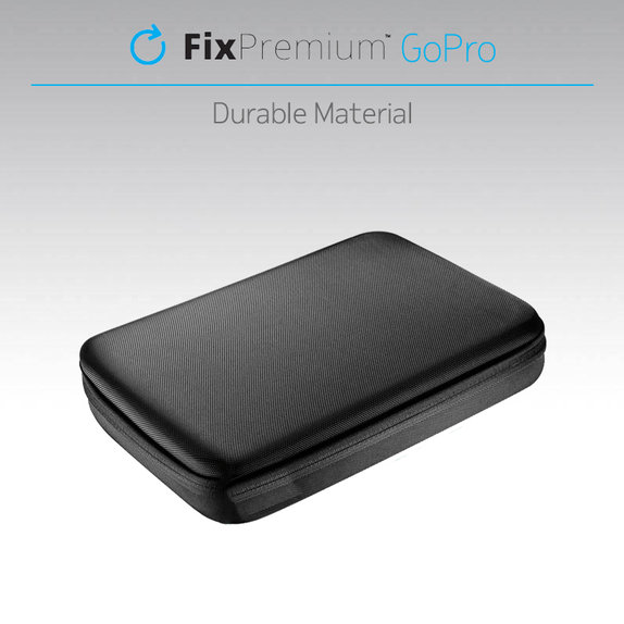 Etui na GoPro, akcesoria (Rozmiar L), czarny, black, FixPremium