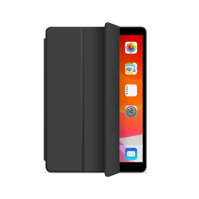 Etui Silikonowe z klapką do iPad 10.2 (7., 8., 9. Gen), czarny, black, FixPremium