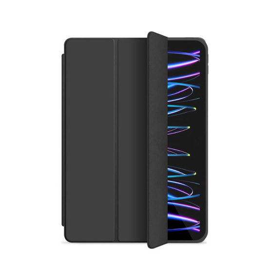 Etui Silikonowe z klapką do iPad Pro 12.9" (4., 5. Gen), czarny, black, FixPremium